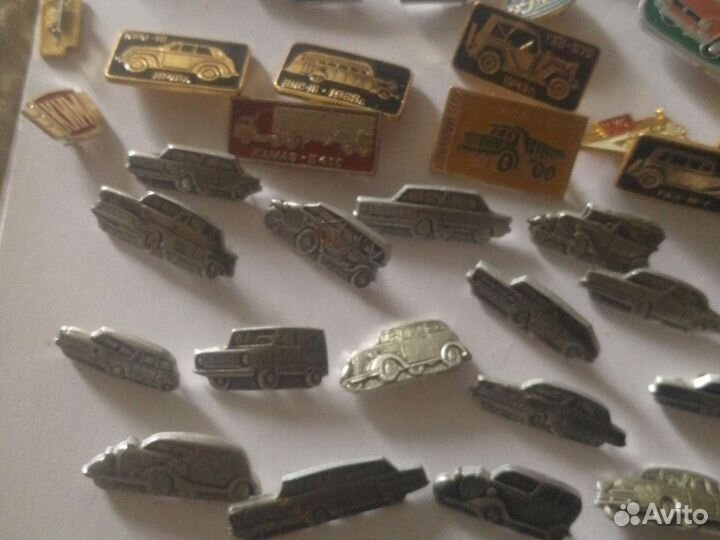 Значки СССР автопром зеркальные/газ