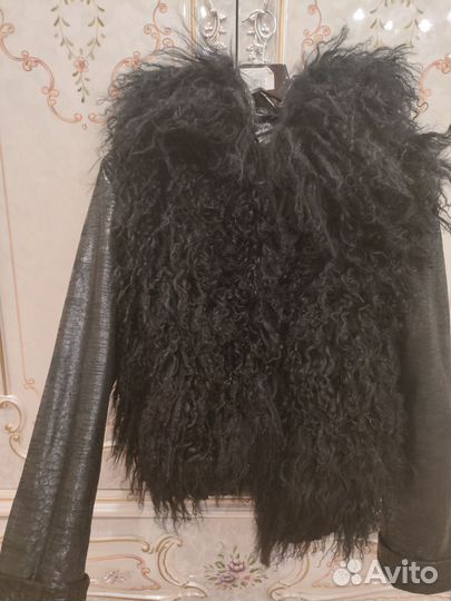 Куртка мех лама натуральная Италия