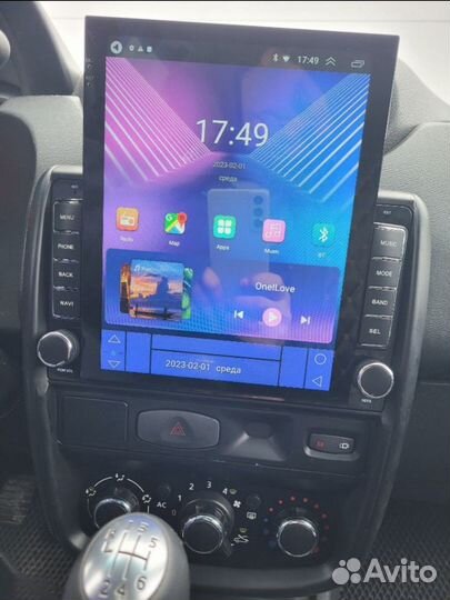 Магнитола Renault Duster андроид Tesla новая