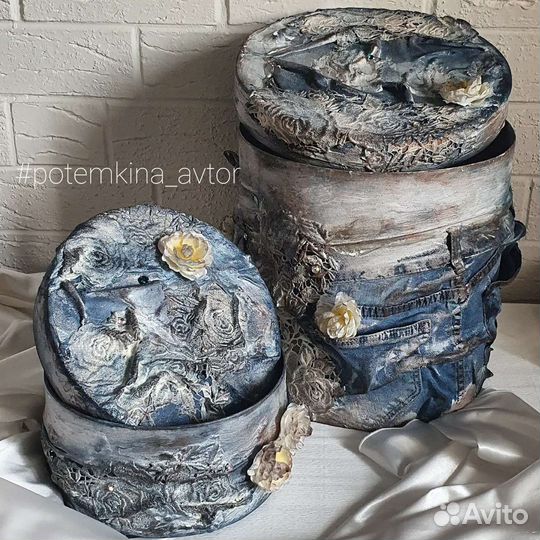 Коробки для хранения вещей. Ручная работа