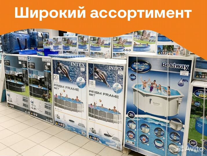 Бассейн каркасный новый с гарантией