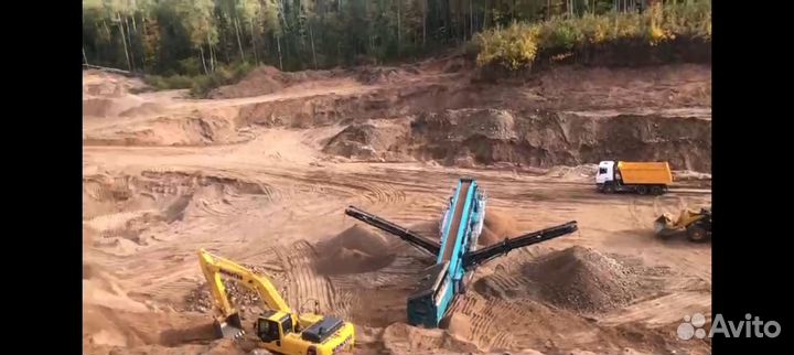 Действующий песчано-гравийный карьер