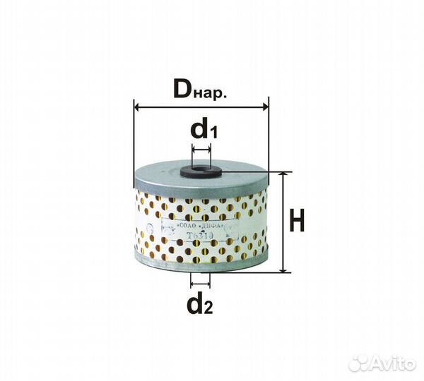 Элемент фильтрующий топливный difa6310M difa