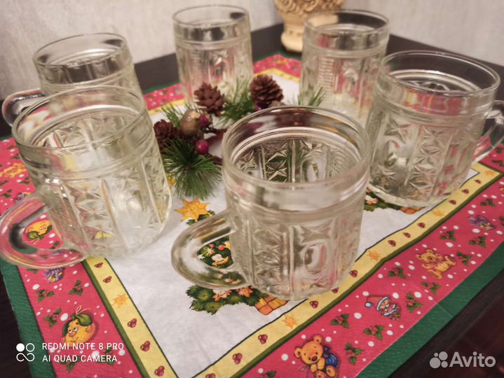 Пивные кружки СССР (набор 6 штук)