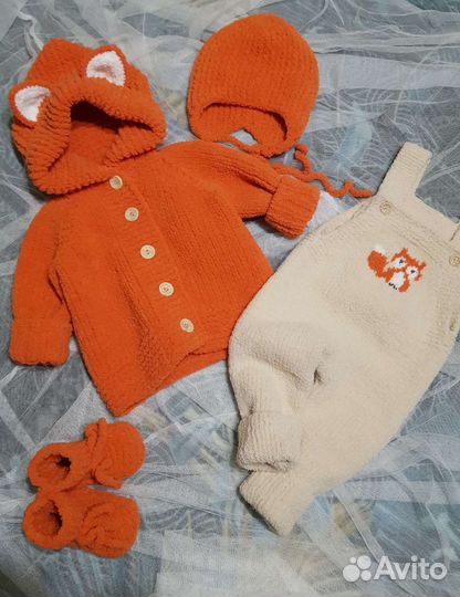 Костюм вязаный Лисичка