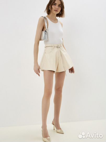 Шорты из эко кожи