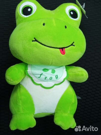 Мягкая игрушка Лягушка, 22 см новая
