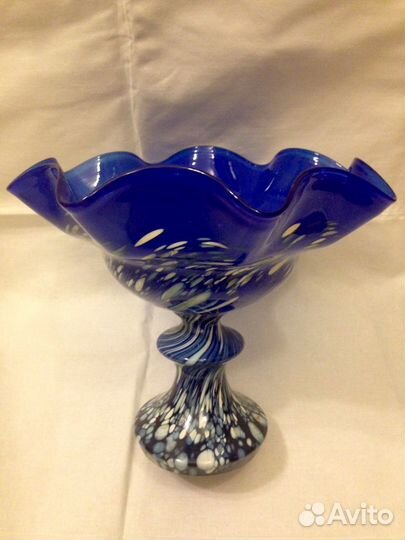 Ваза интерьерная кобальт