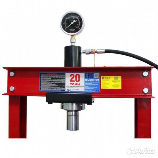 Пресс гидравлический ручной 20Т напольный с ножным