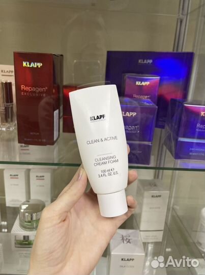 Крем-пена для умывания klapp Clean&Active 100 мл