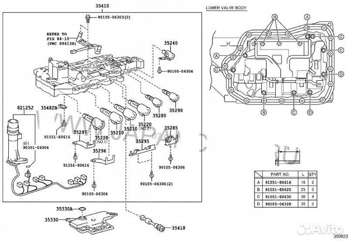 Корпус клапанов Lexus Camry toyota 6arfse