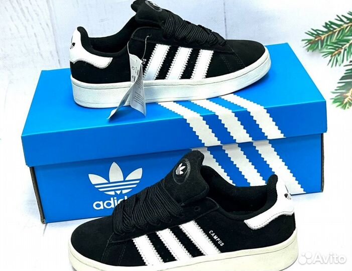 Кроссовки Adidas Campus 00s Black Люкс