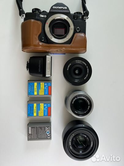Фотоаппарат Olympus om d e m5 m2 с объективами