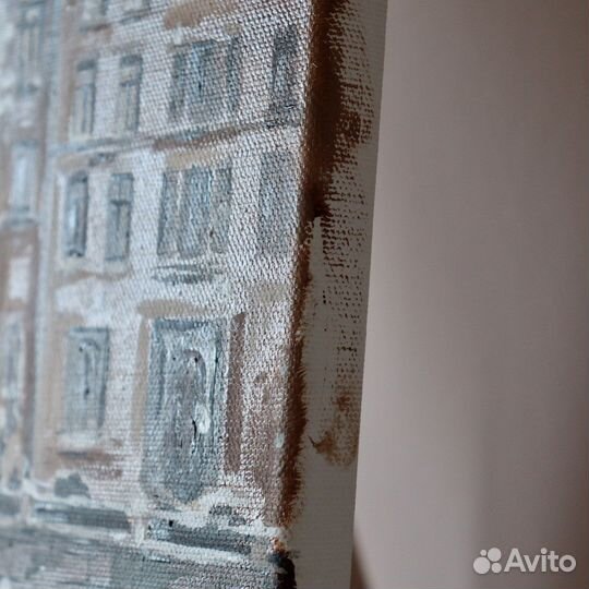 Картина маслом городской пейзаж Санкт-Петербург