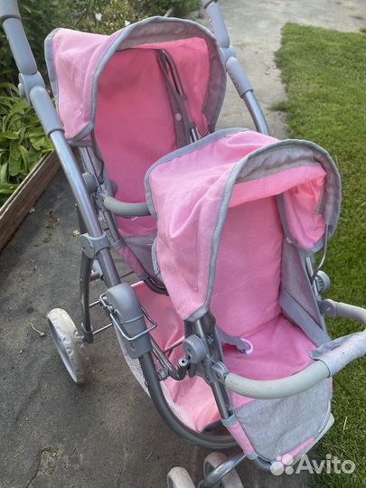 Кукольная коляска для двойни(двух кукол)