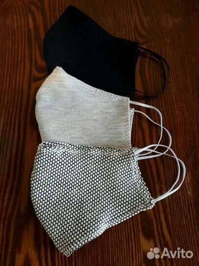 Маски многоразовые однослойные, двухслойные
