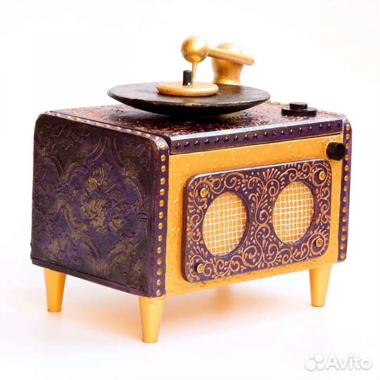 Шкатулка Радиола ручная работа