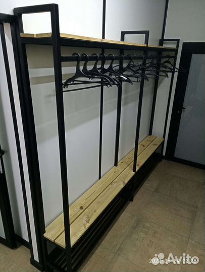 Вешалка/скамейка в стиле лофт