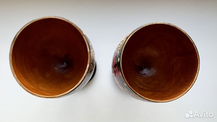 Рюмки на ножках деревянные новые СССР