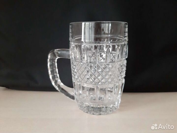 Кружка пивная Чехия. Хрусталь
