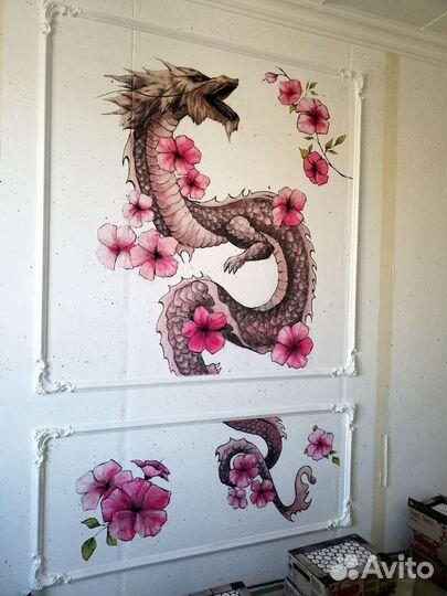 Роспись стен и мебели