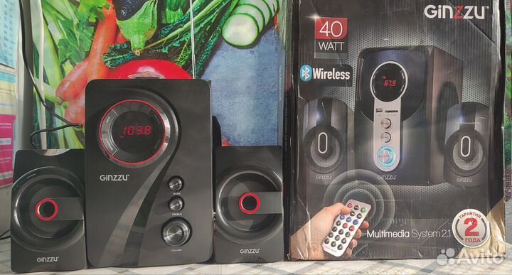 Колонки 2.1 Ginzzu Gm-406