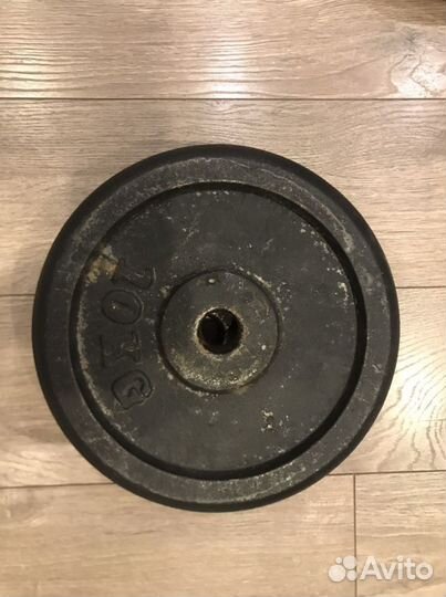 Гриф с блинами