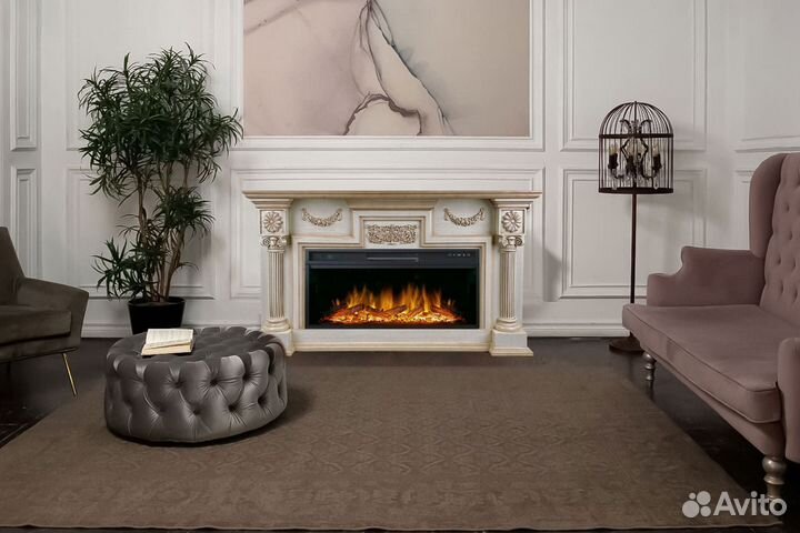 Каминокомплект London Royal Flame очаг Vision 42