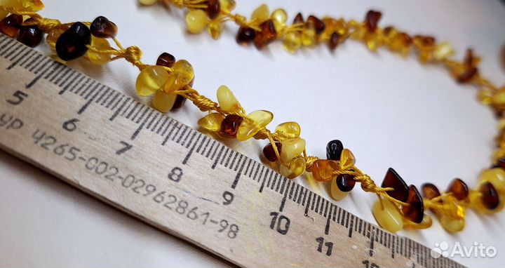Янтарные бусы натуральные