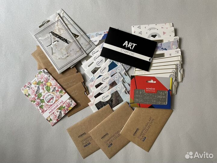 Пластины для стемпинга разные