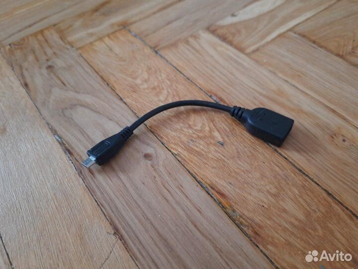 Кабель-переходник USB - microUSB (OTG) 15 см