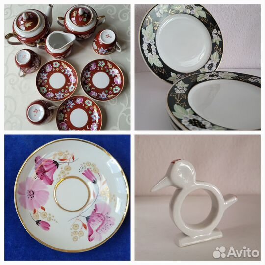 Чайная пара вербилки с маками