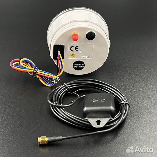 Спидометр аналоговый до 120 км/ч с GPS-модулем (ч)