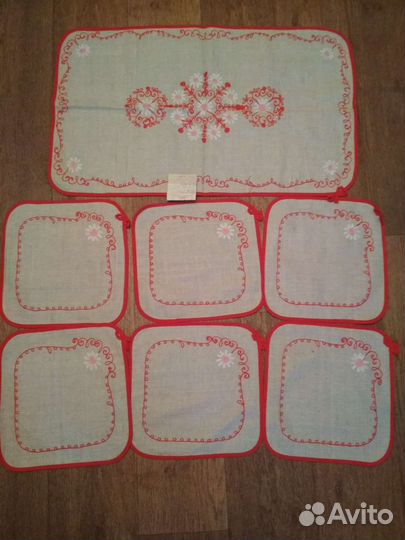 Кухонный набор салфеток лен СССР