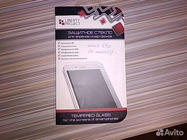 Защитное стекло на nokia 540