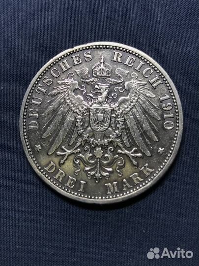 3 марки 1910 года. Баден Германия