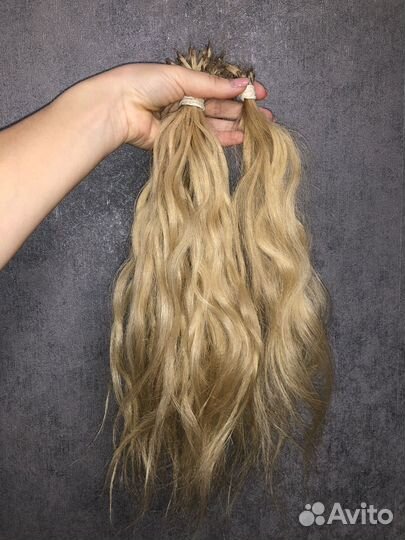 Волосы для наращивания блонд бу