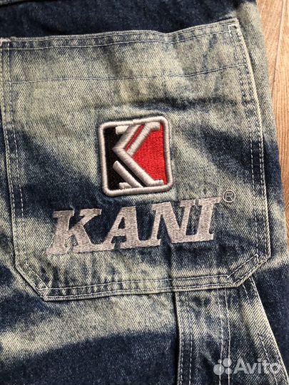 Джинсовые шорты karl kani