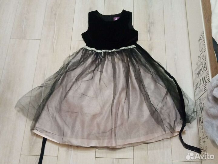 Платье с шубкой для девочки