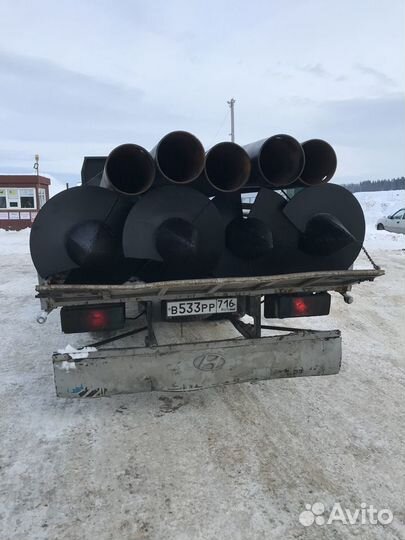 Сварные наконечники на винтовую сваю из казани