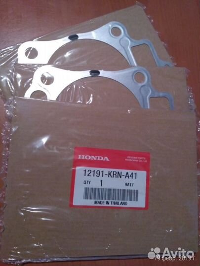 Прокладка цилиндра Honda 12191-KRN-A41