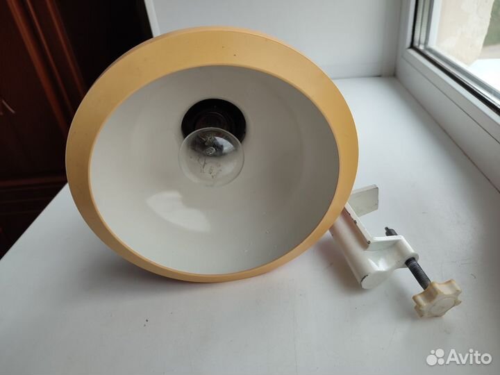 Лампы настольные на струбцине, СССР