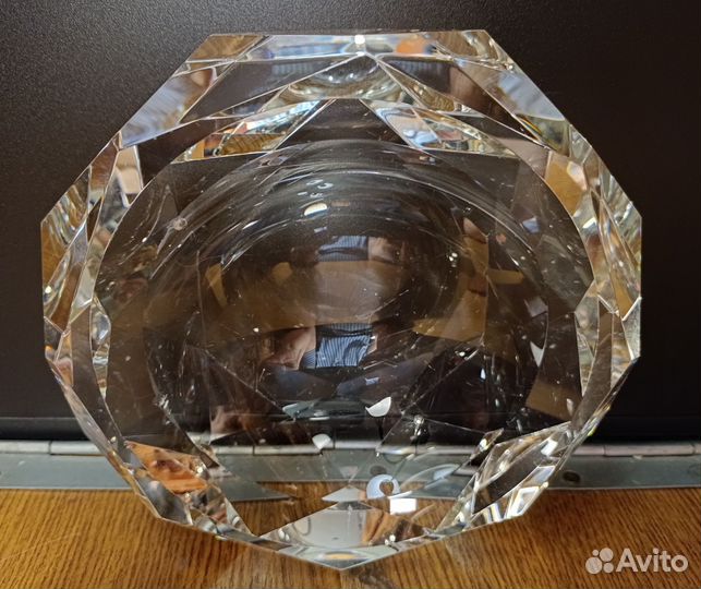 Пепельница граненая из оптического стекла