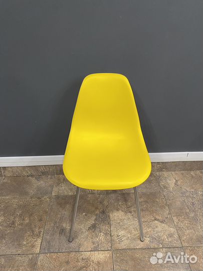 Стул С-07 Шелл хром (желтый)