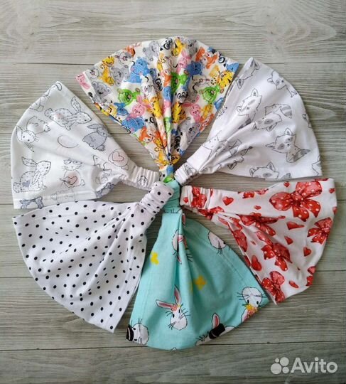 Трикотажные косынки на резинке