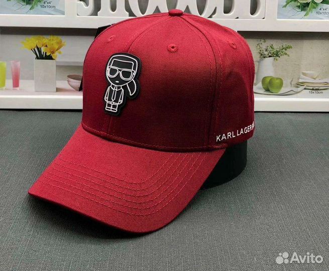 Бейсболки кепки Karl Lagerfeld бордо