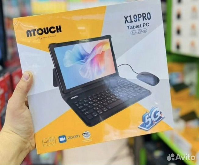 Новый Планшет atouch x19 pro 256g/8Gb клавиатура