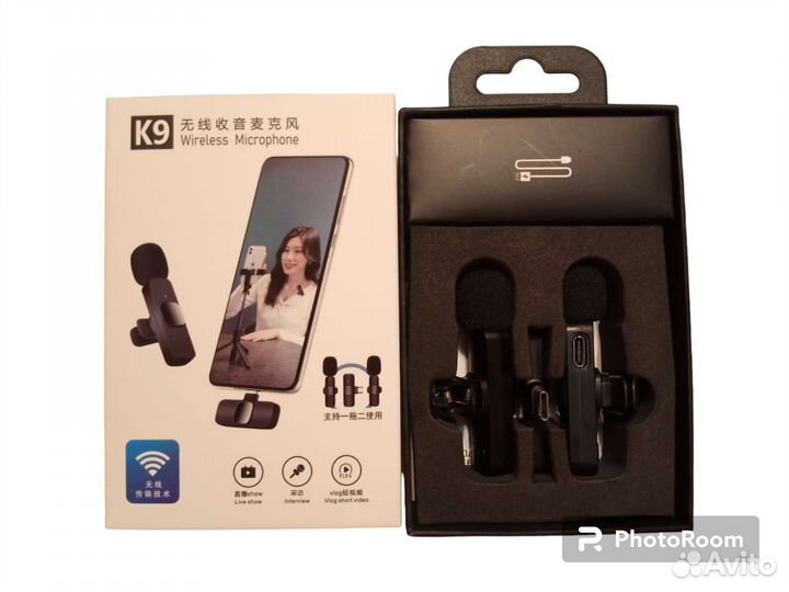 Петличный микрофон (2 микрофона) для Type-C