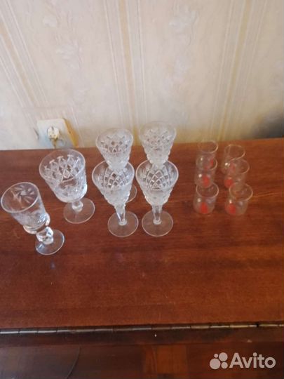 Хрустальные рюмки на ножке СССР