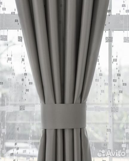 Шторы сатен Адора Хром